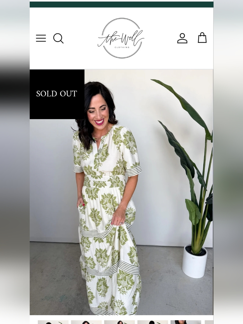 Green Floral Maxi Dress